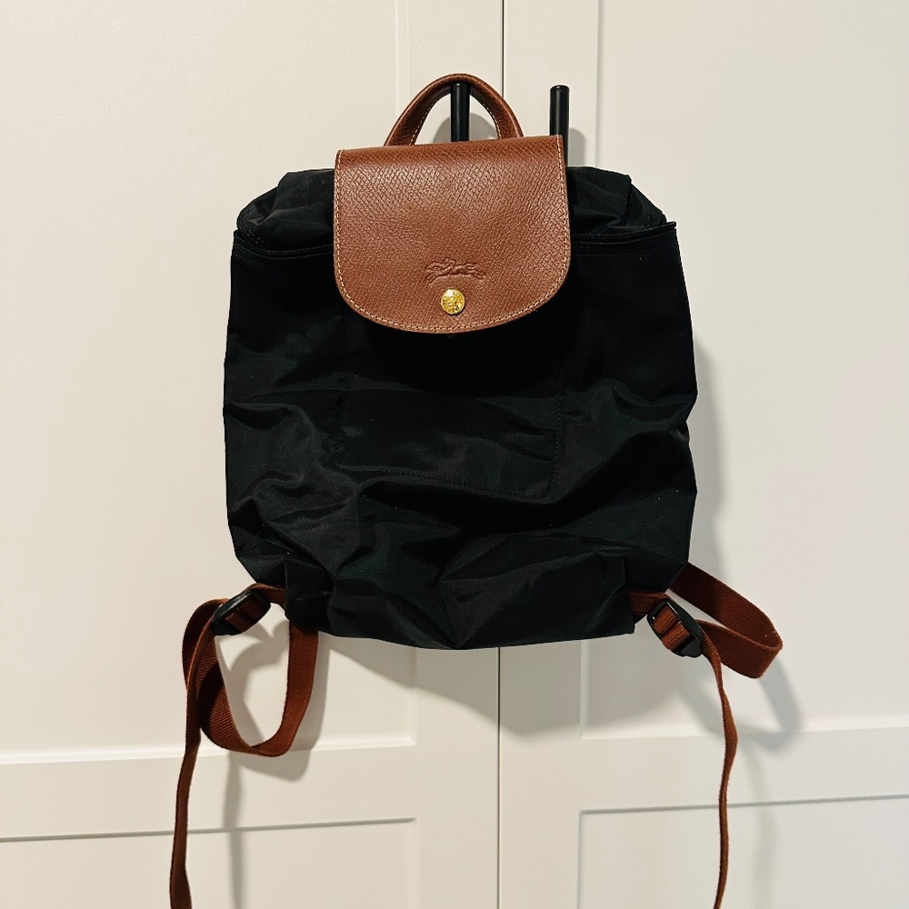Black Longchamp Backpack